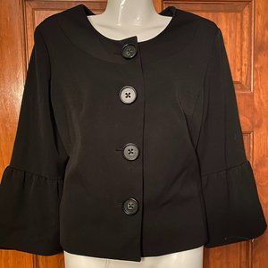 Apt 9 Black Swing Jacket Size 10 Black